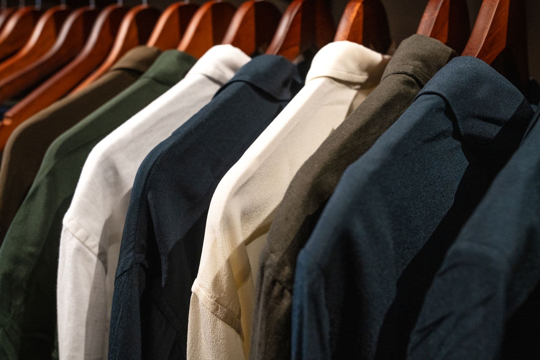 Outerwear on the rail at Fazenda