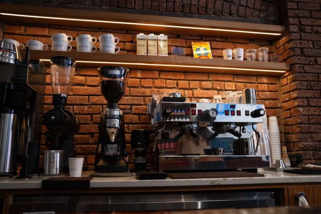 The espresso bar at Fazenda