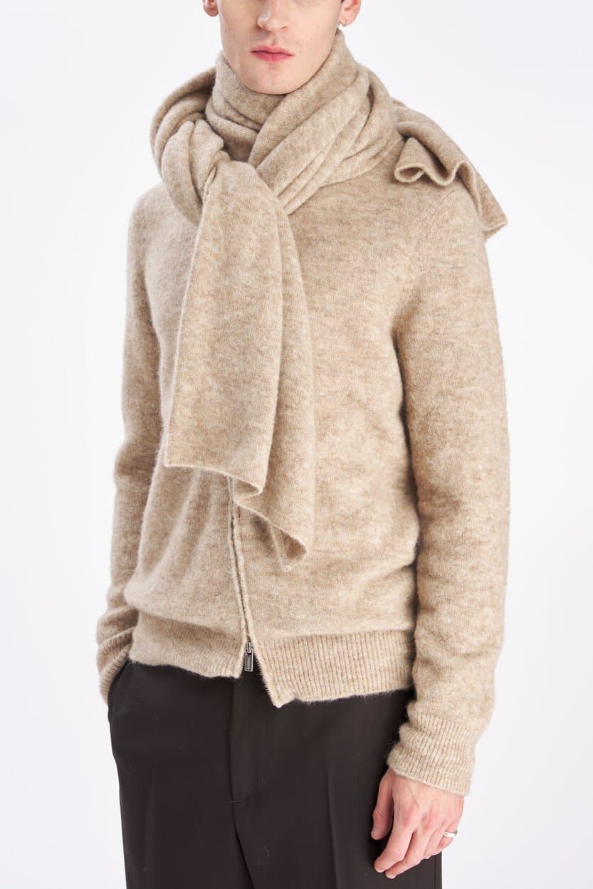 Barena Gia Knit Scarf Ecru — image 1 of 4