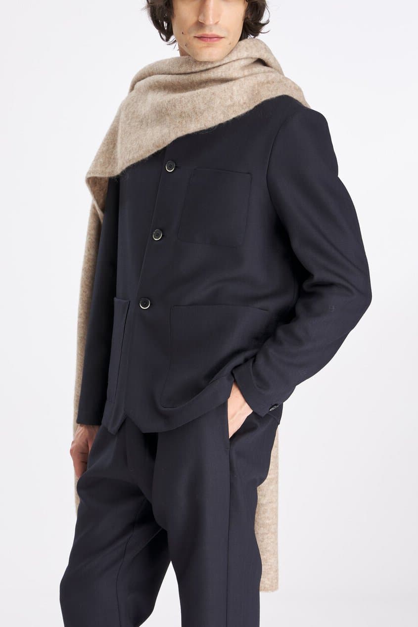 Barena Gia Knit Scarf Ecru — image 3 of 4