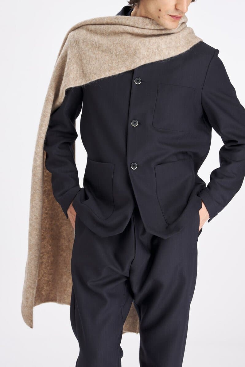Barena Gia Knit Scarf Ecru — image 4 of 4