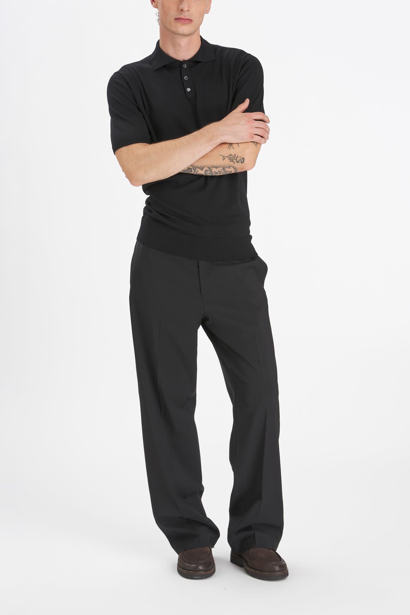 Barena Marco Knit Polo Nero — image 4 of 6