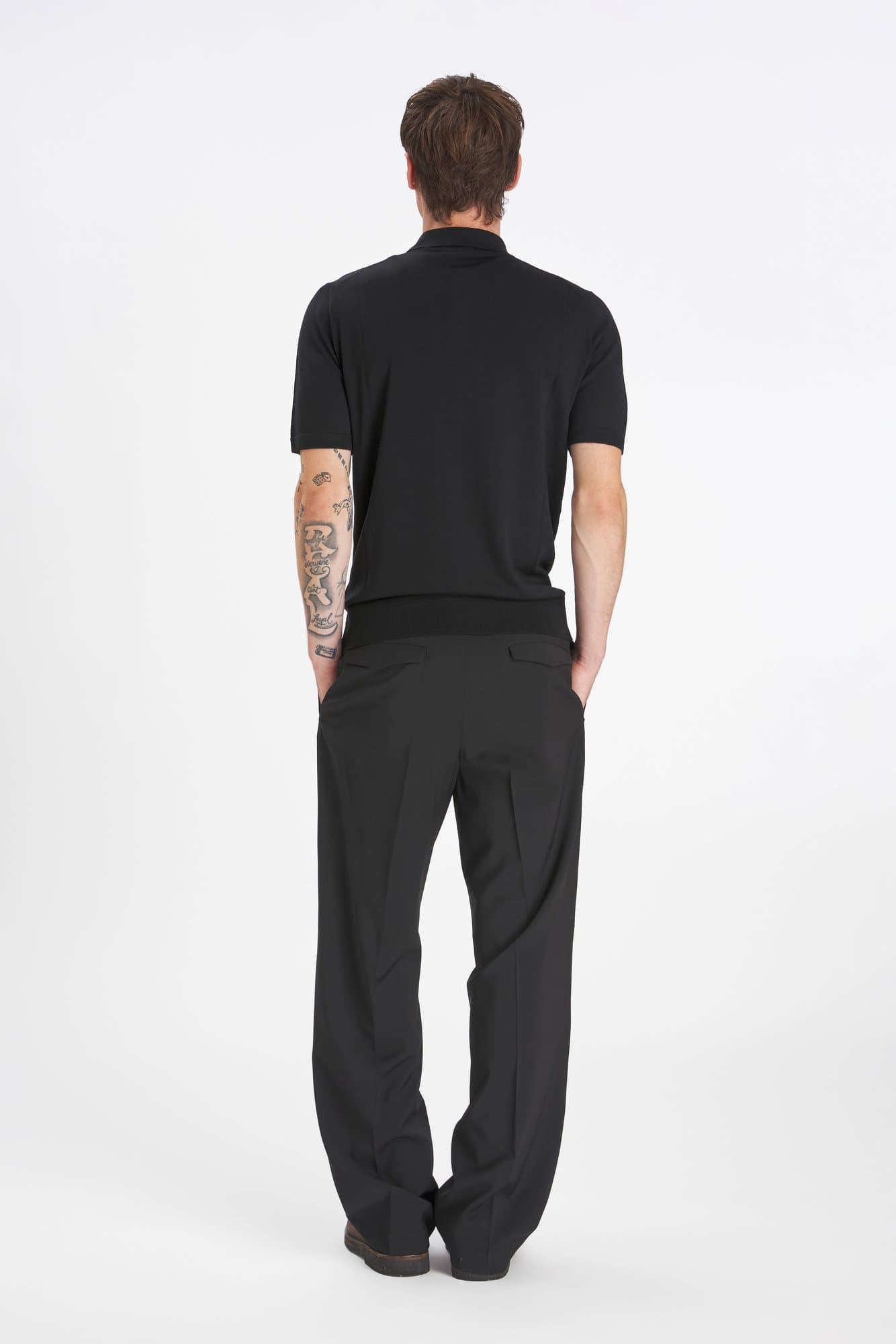 Barena Marco Knit Polo Nero — image 5 of 6