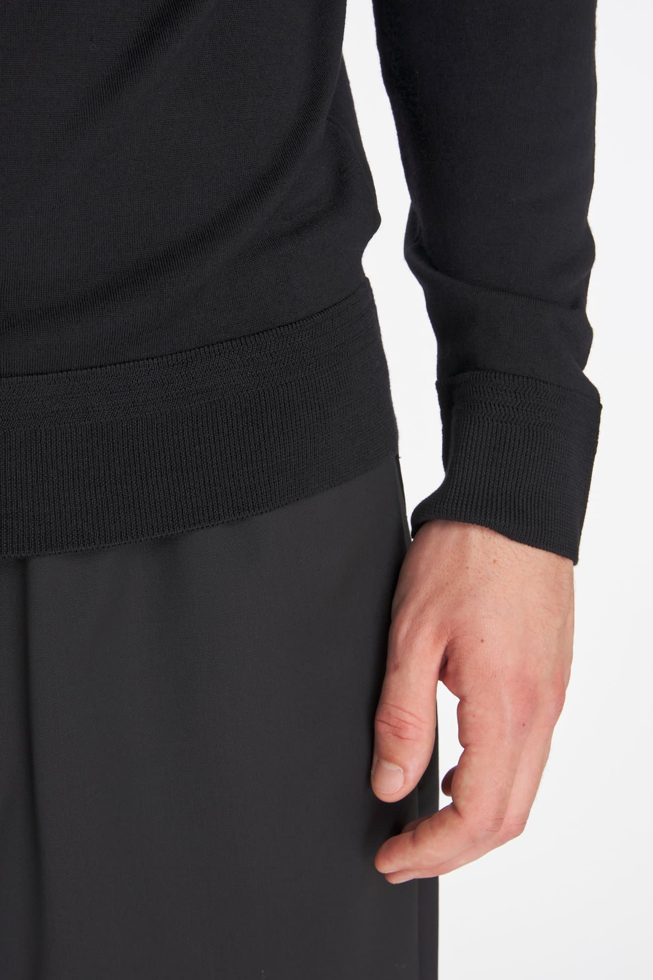 Barena Pevaron Knit Polo Nero — image 4 of 7