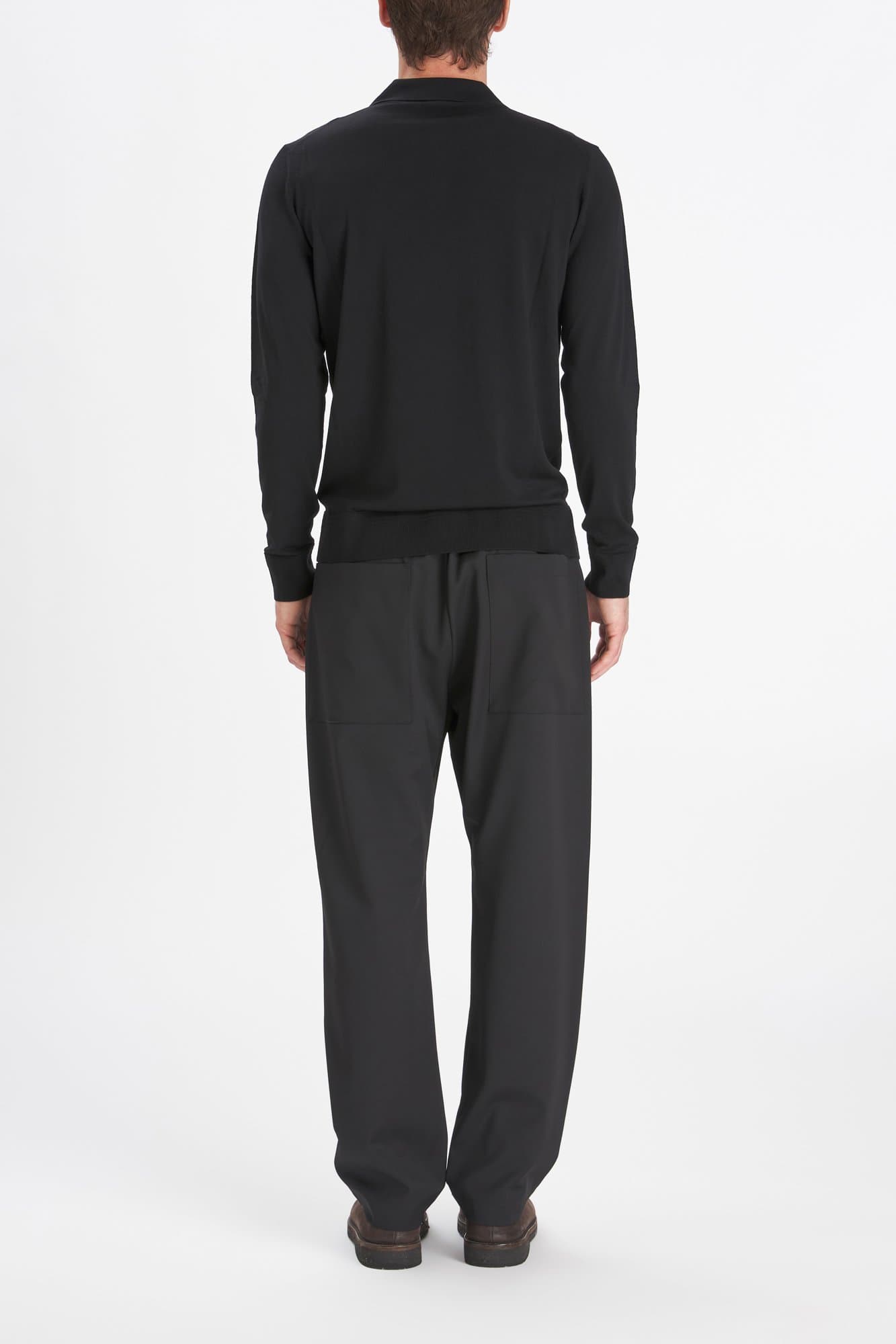 Barena Pevaron Knit Polo Nero — image 6 of 7