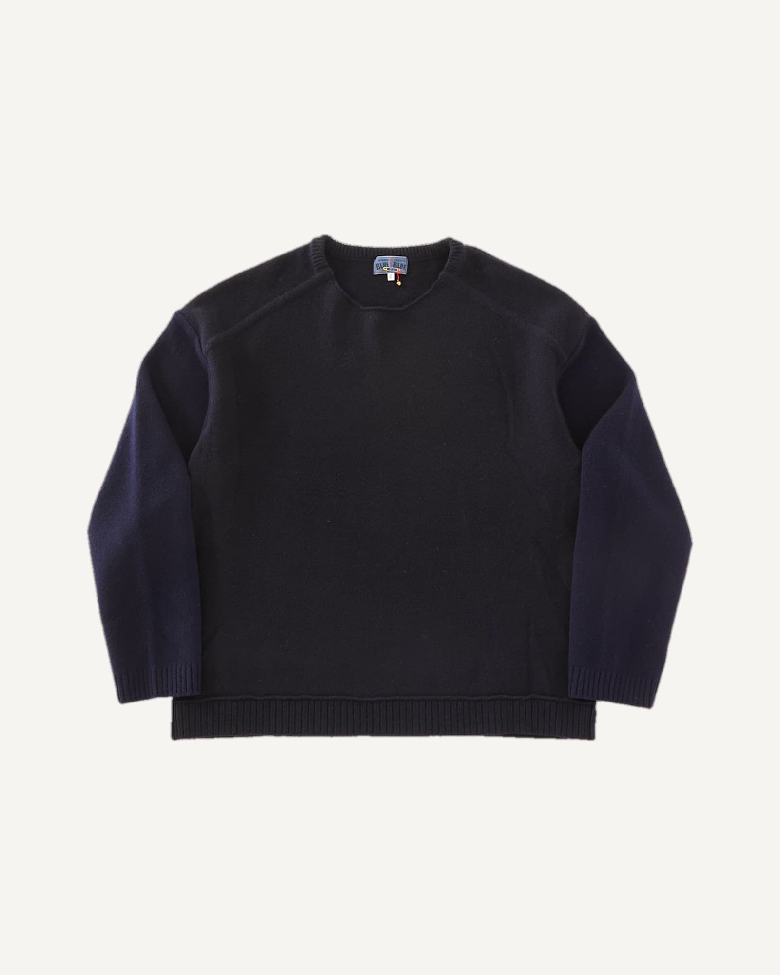 Blue Blue Japan Yak Cashmere Crew Neck Pullover Dark Navy — image 1 of 1