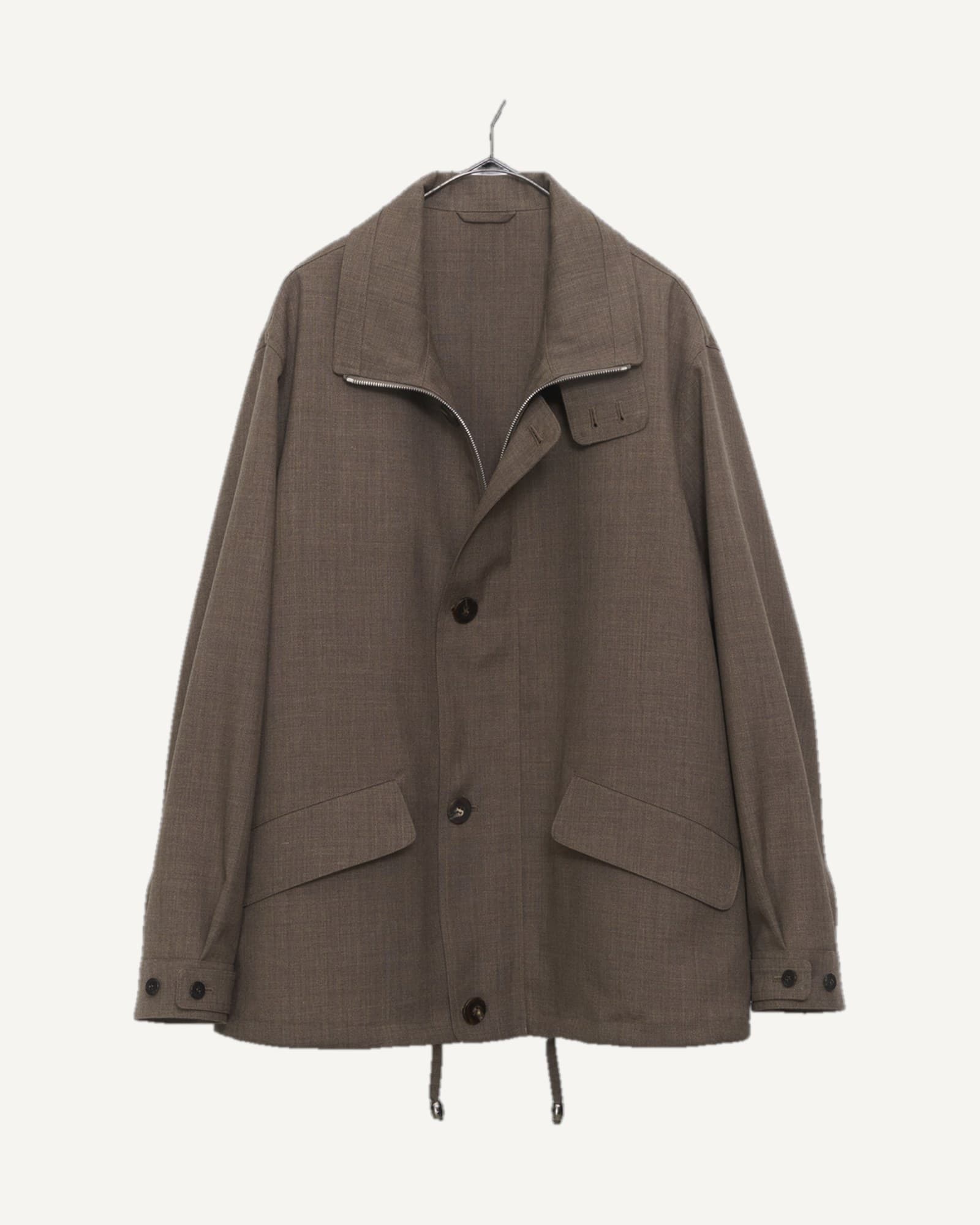 Cale Bluefaced Leicester Wool Jacket Greige — image 1 of 1