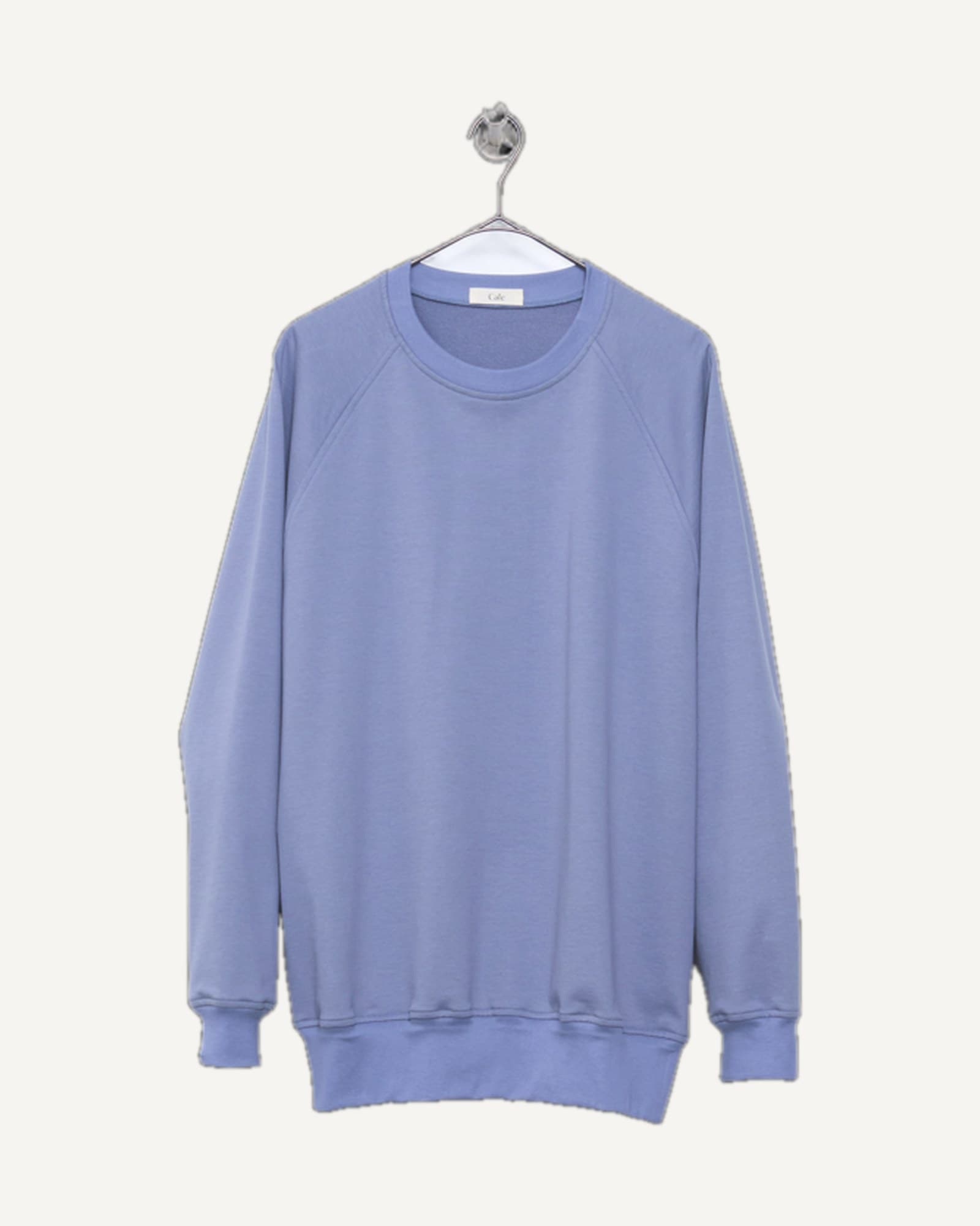 Cale Brushed Cotton Sweatshirt Blue Gray — image 1 of 1