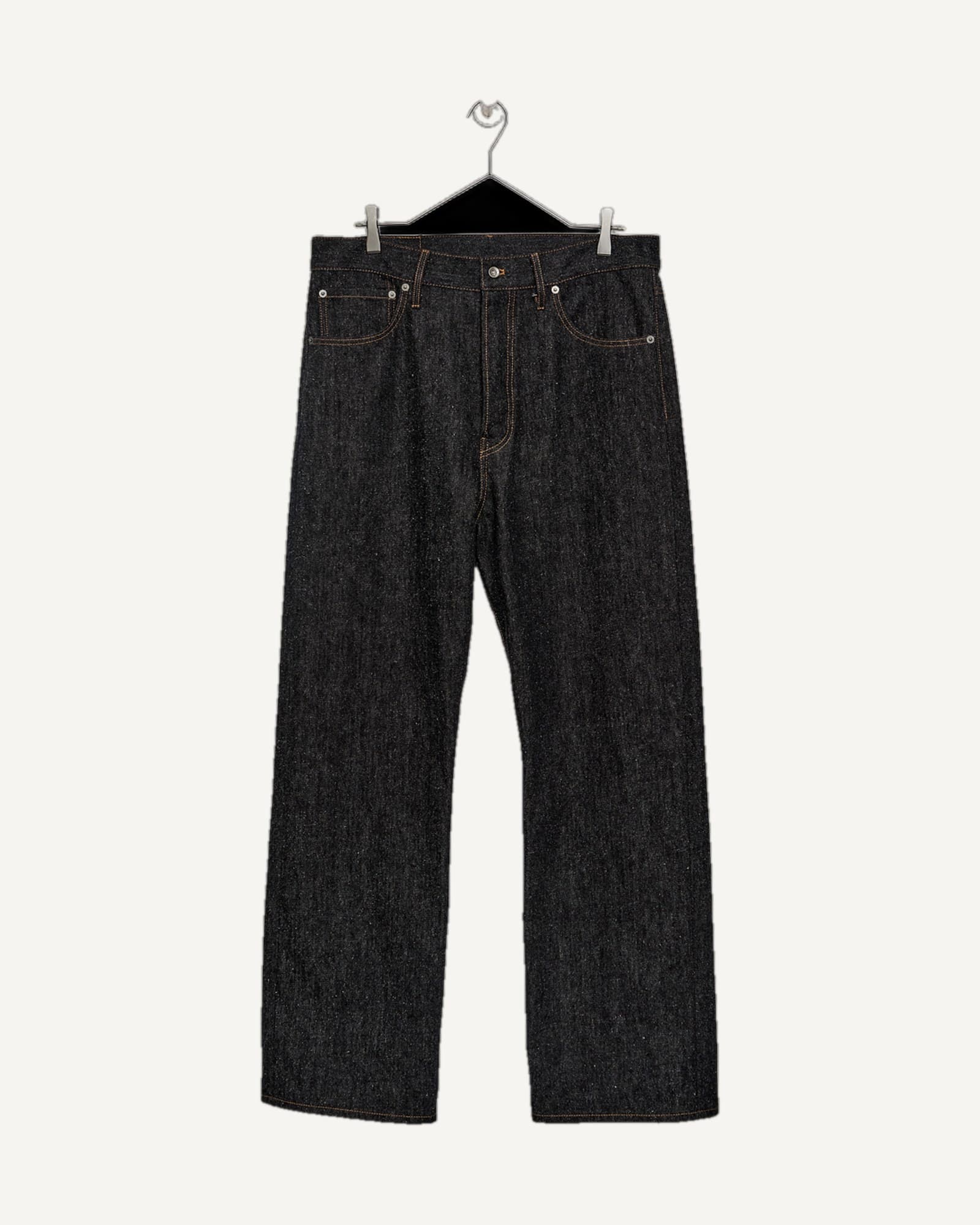 Cale Cotton Silk Denim Straight Jeans Blue — image 1 of 1
