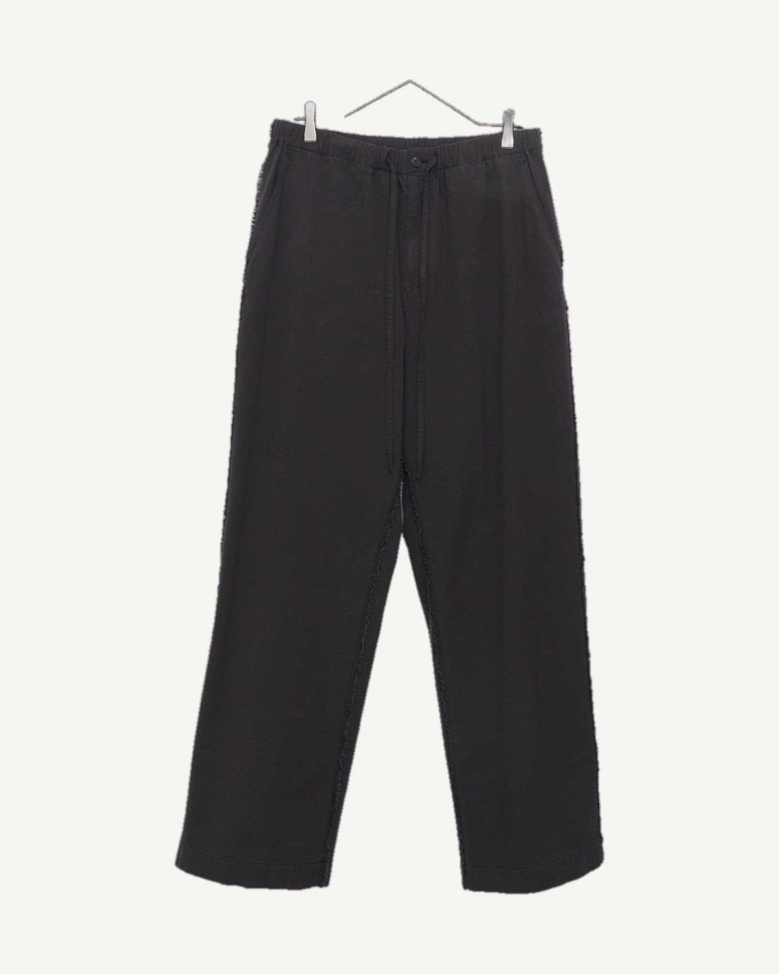 Cale Cotton Silk Ramie Poplin Trousers Gray — image 1 of 1