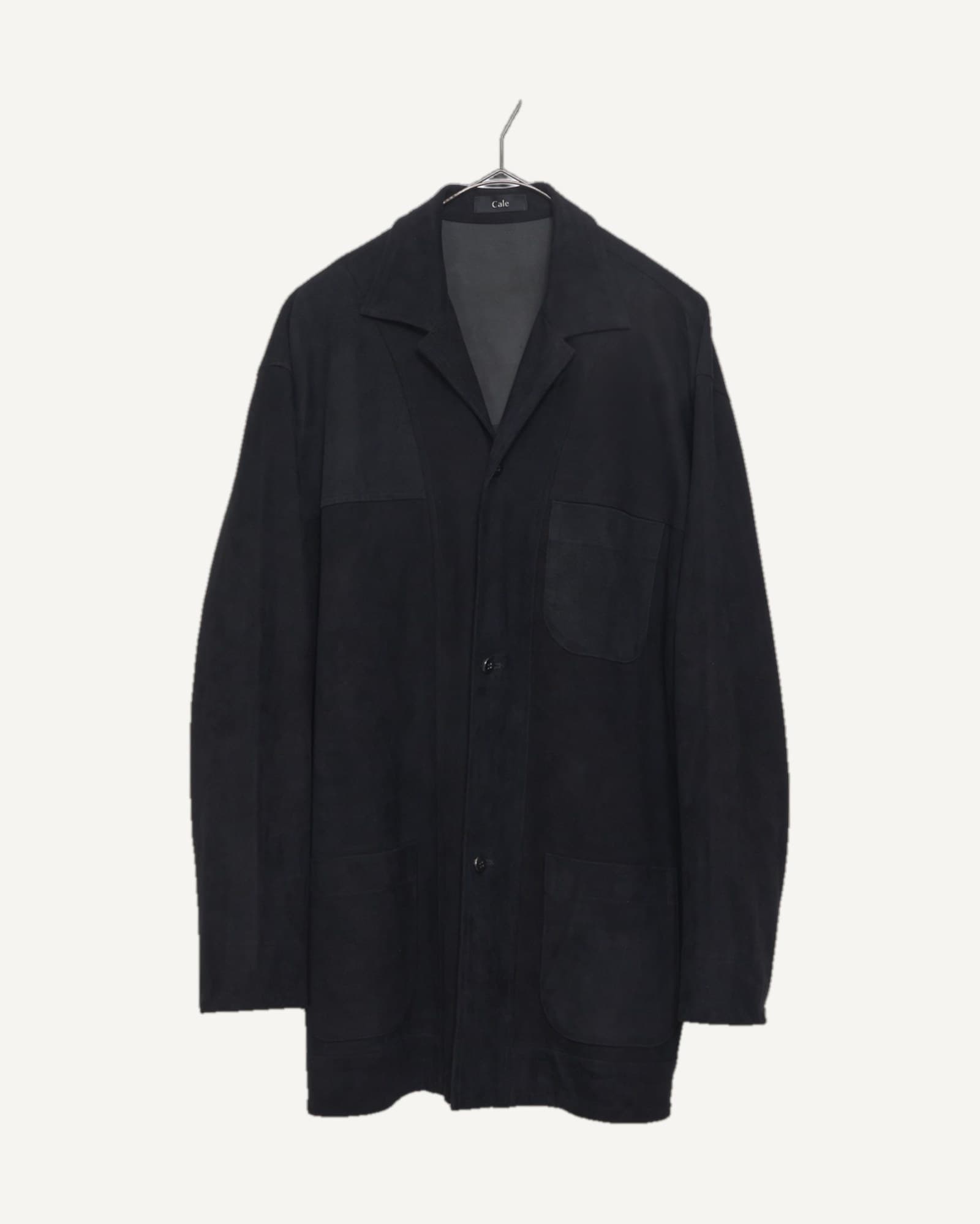 Cale Sheep Suede Overshirt Red-Brown — image 1 of 1