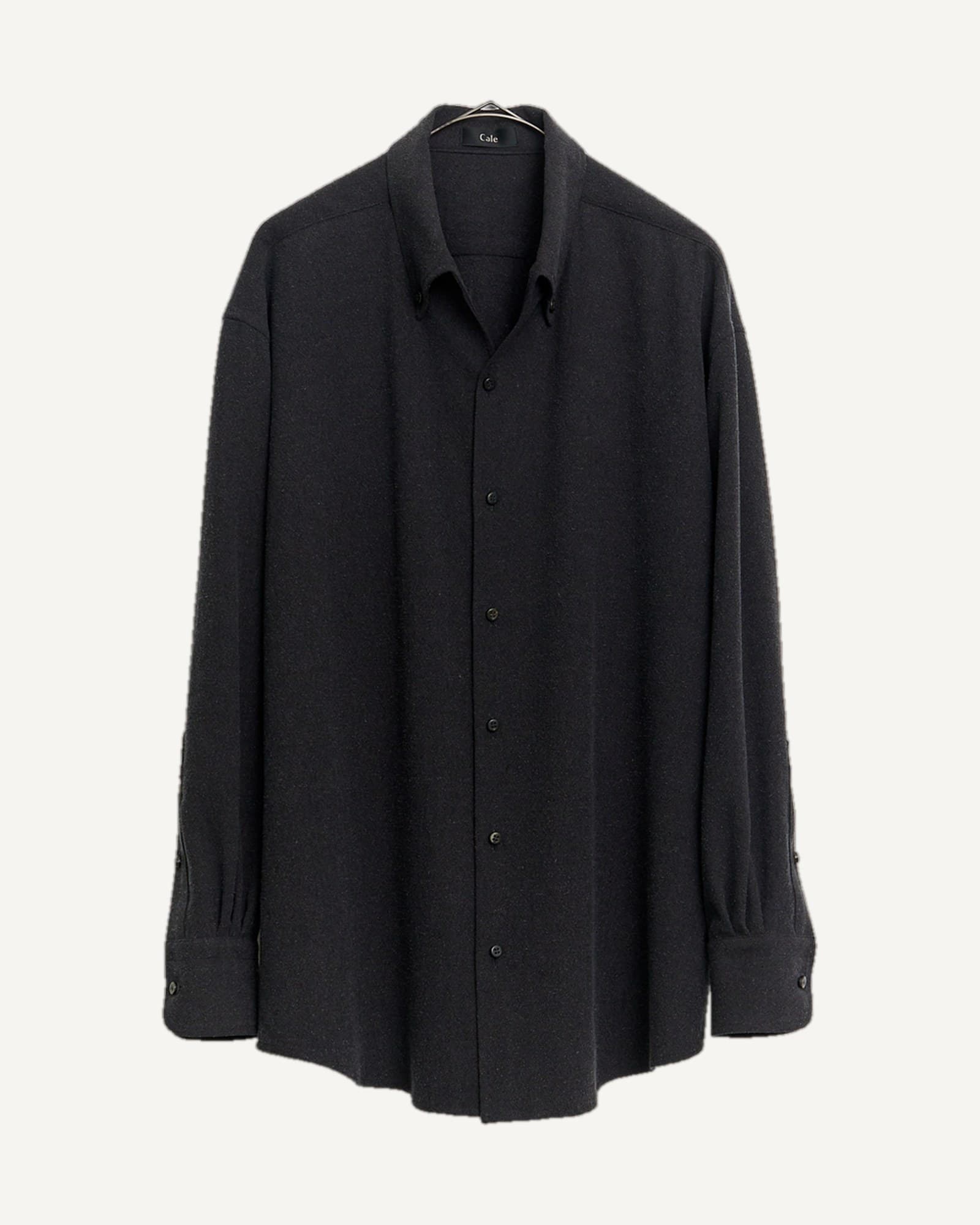 Cale Silk Wool Shirt Black — image 1 of 1