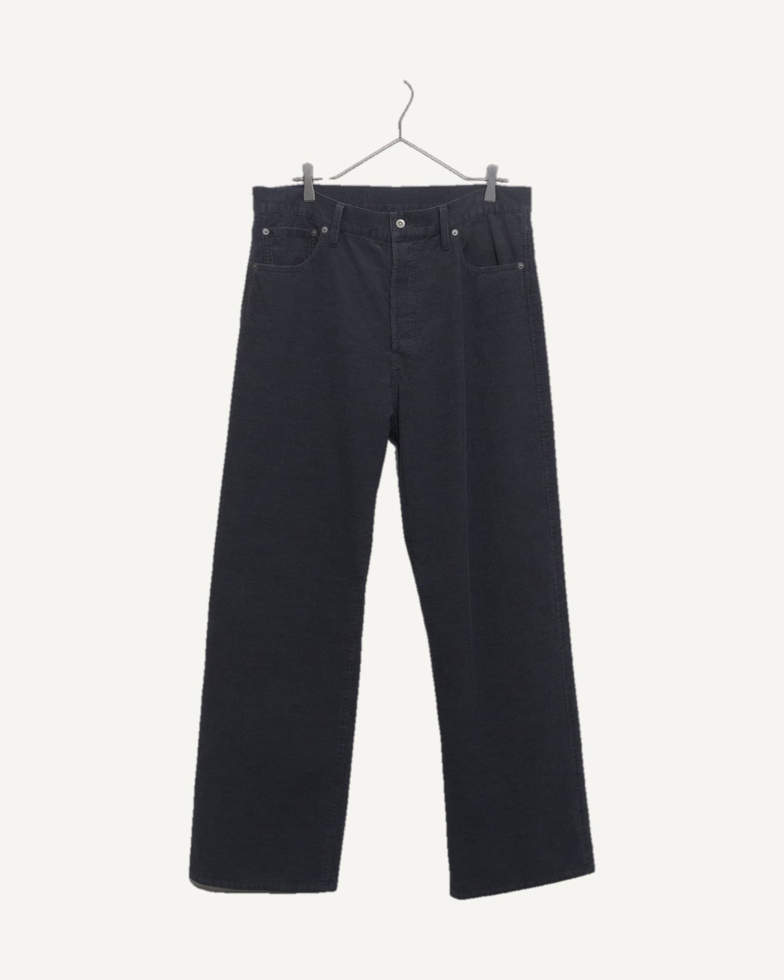 Cale Stone-Washed Corduroy Pants Ivory — image 1 of 1