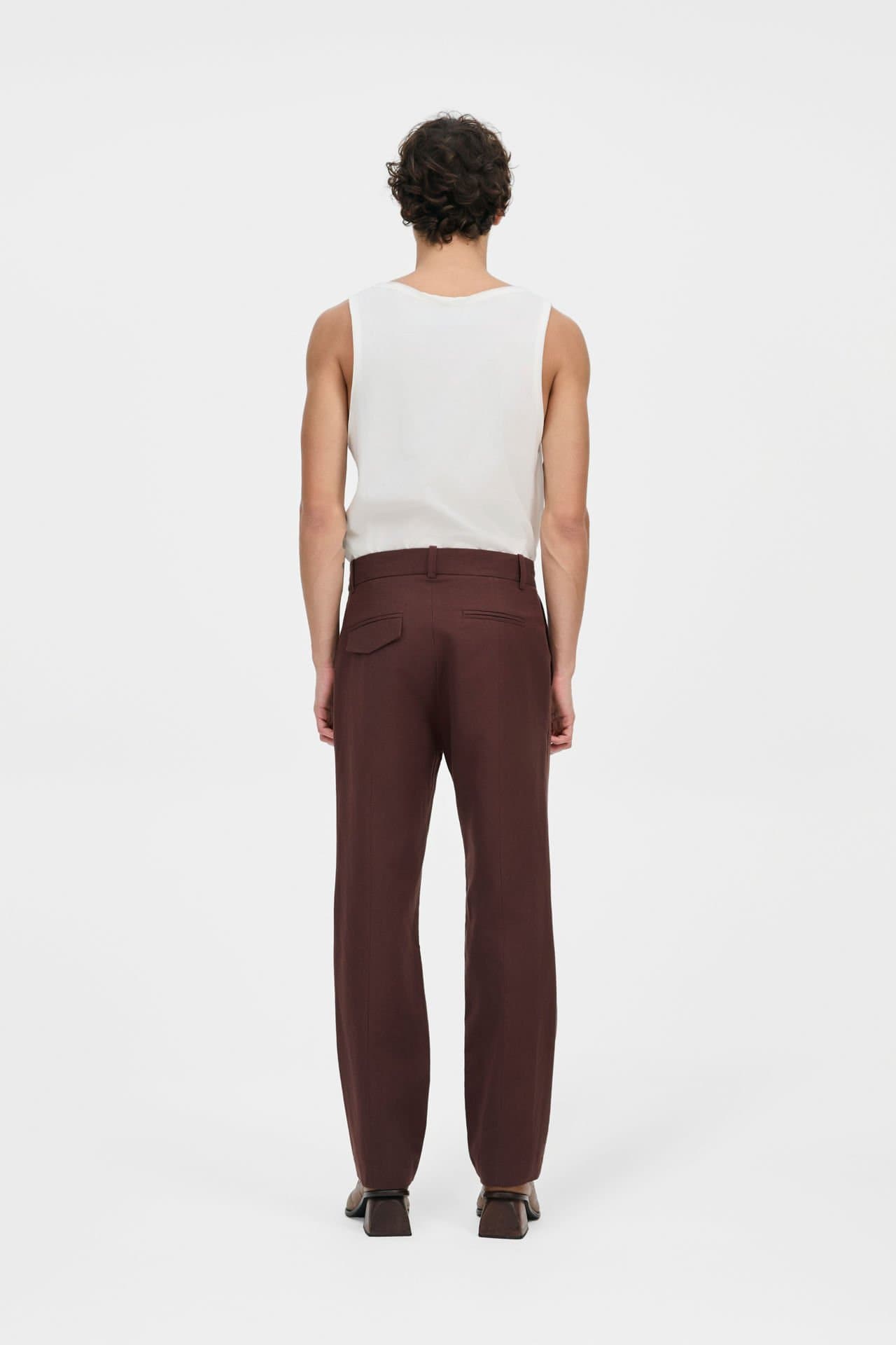 Misci Calça José Linho Marrom — image 3 of 3