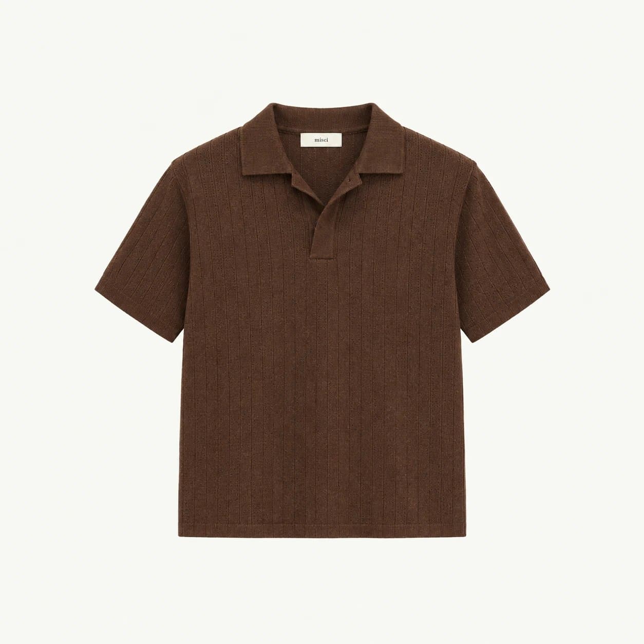 Misci Polo Tricot Canelada Café — image 1 of 3