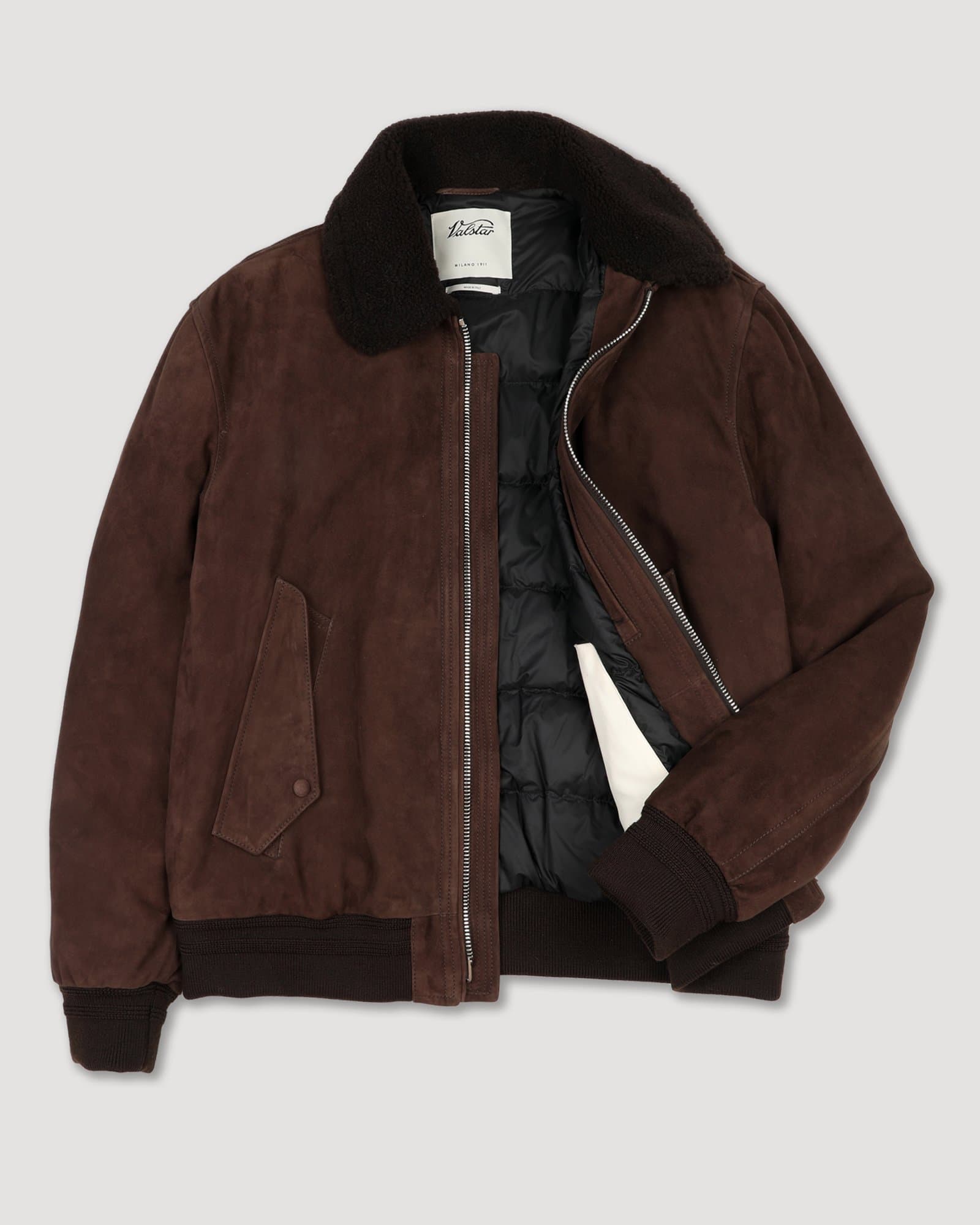 Valstar Cudden Goose Down Aviator Jacket Caffè — image 2 of 2