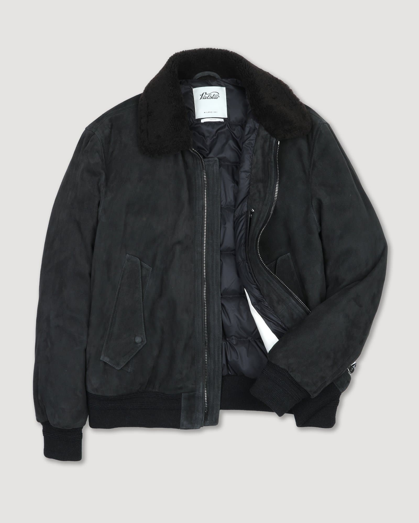 Valstar Cudden Goose Down Aviator Jacket Liquirizia — image 2 of 6