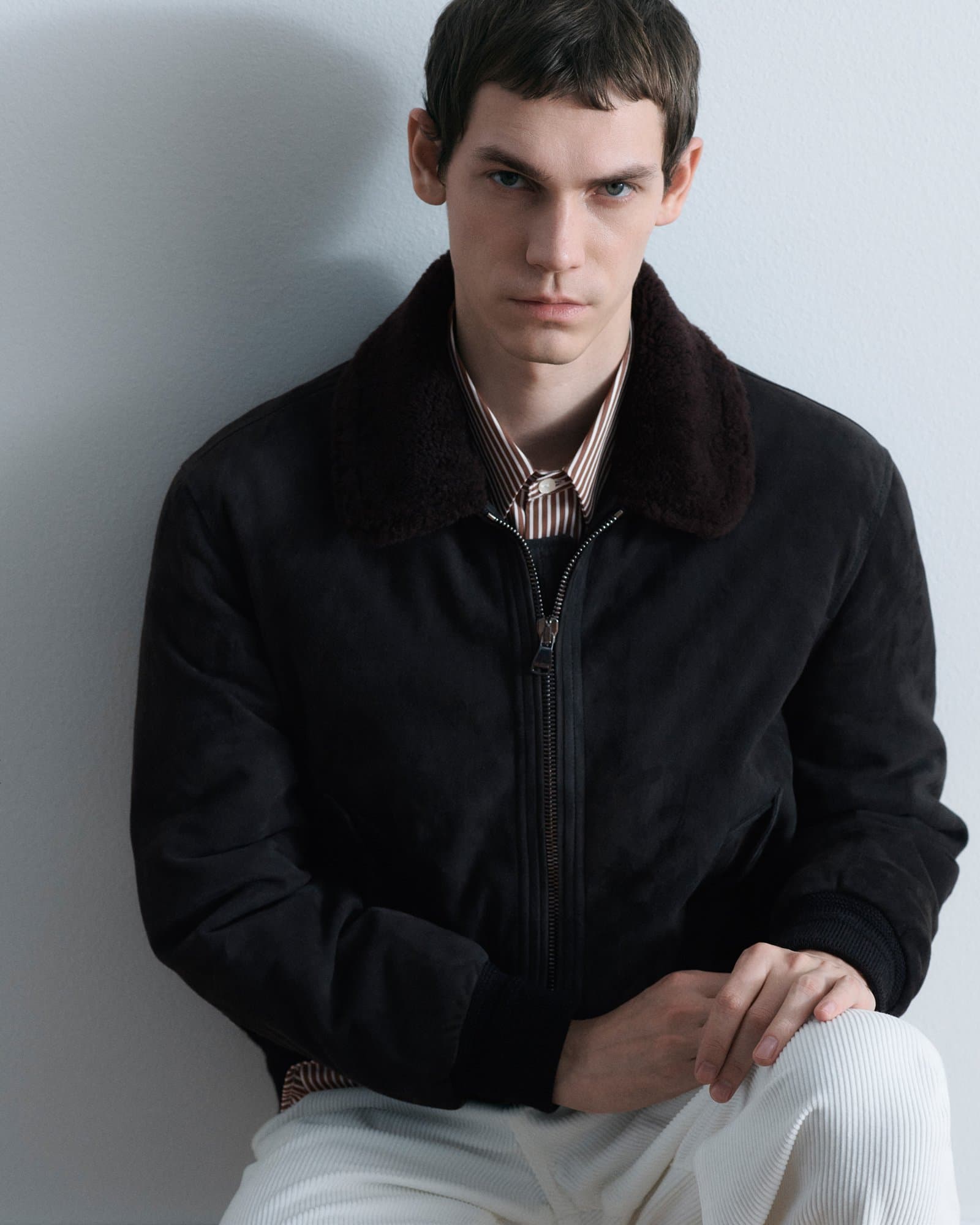Valstar Cudden Goose Down Aviator Jacket Liquirizia — image 3 of 6