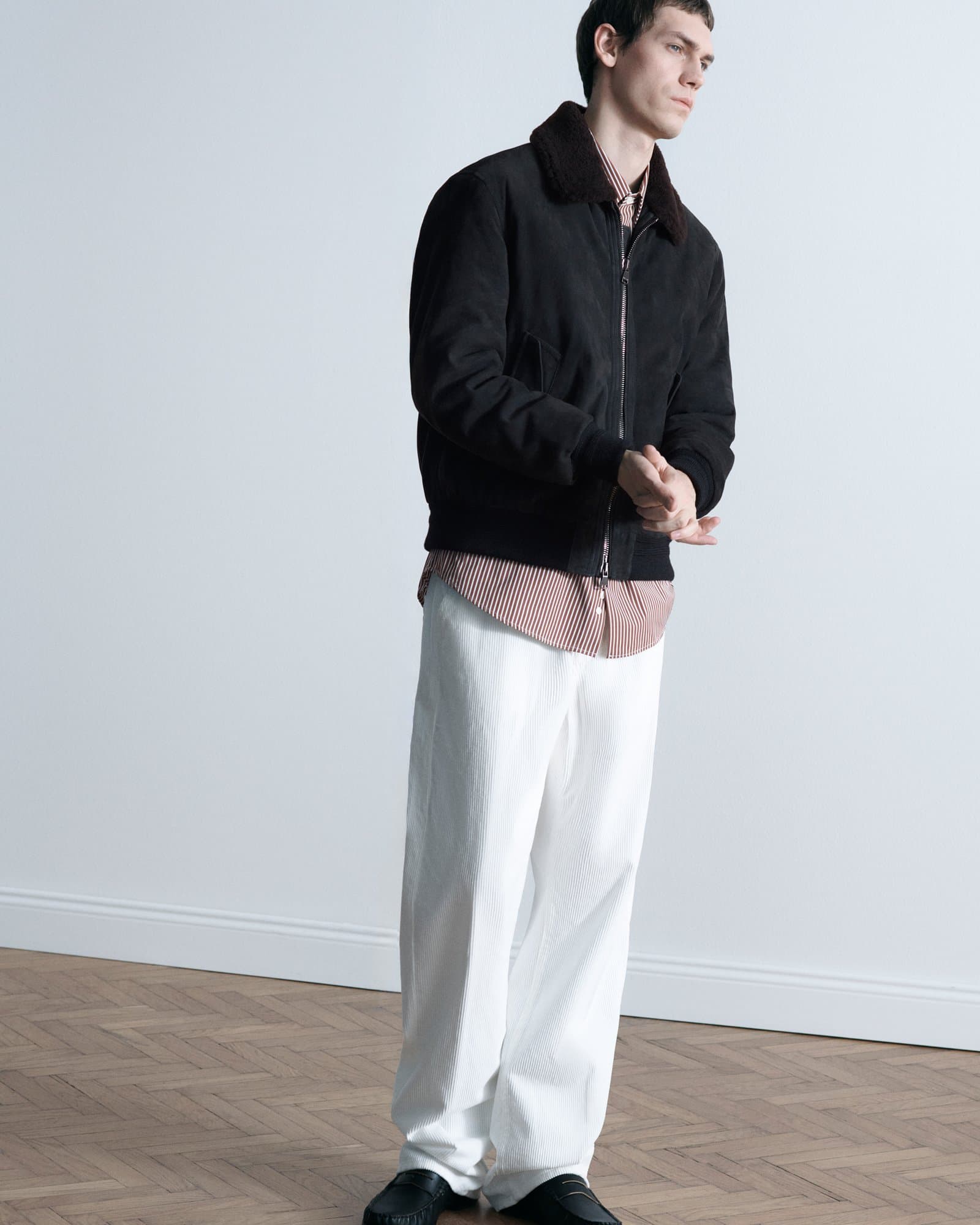 Valstar Cudden Goose Down Aviator Jacket Liquirizia — image 4 of 6