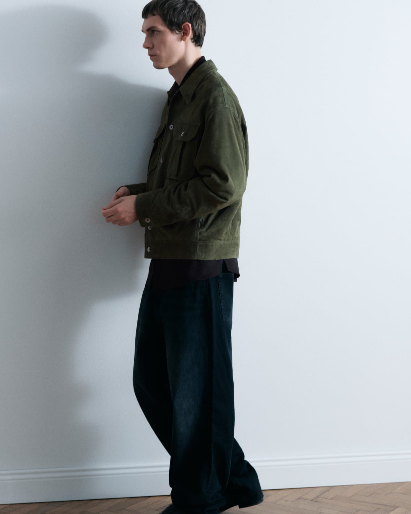 Valstar Ian Suede Jacket Basil — image 3 of 4