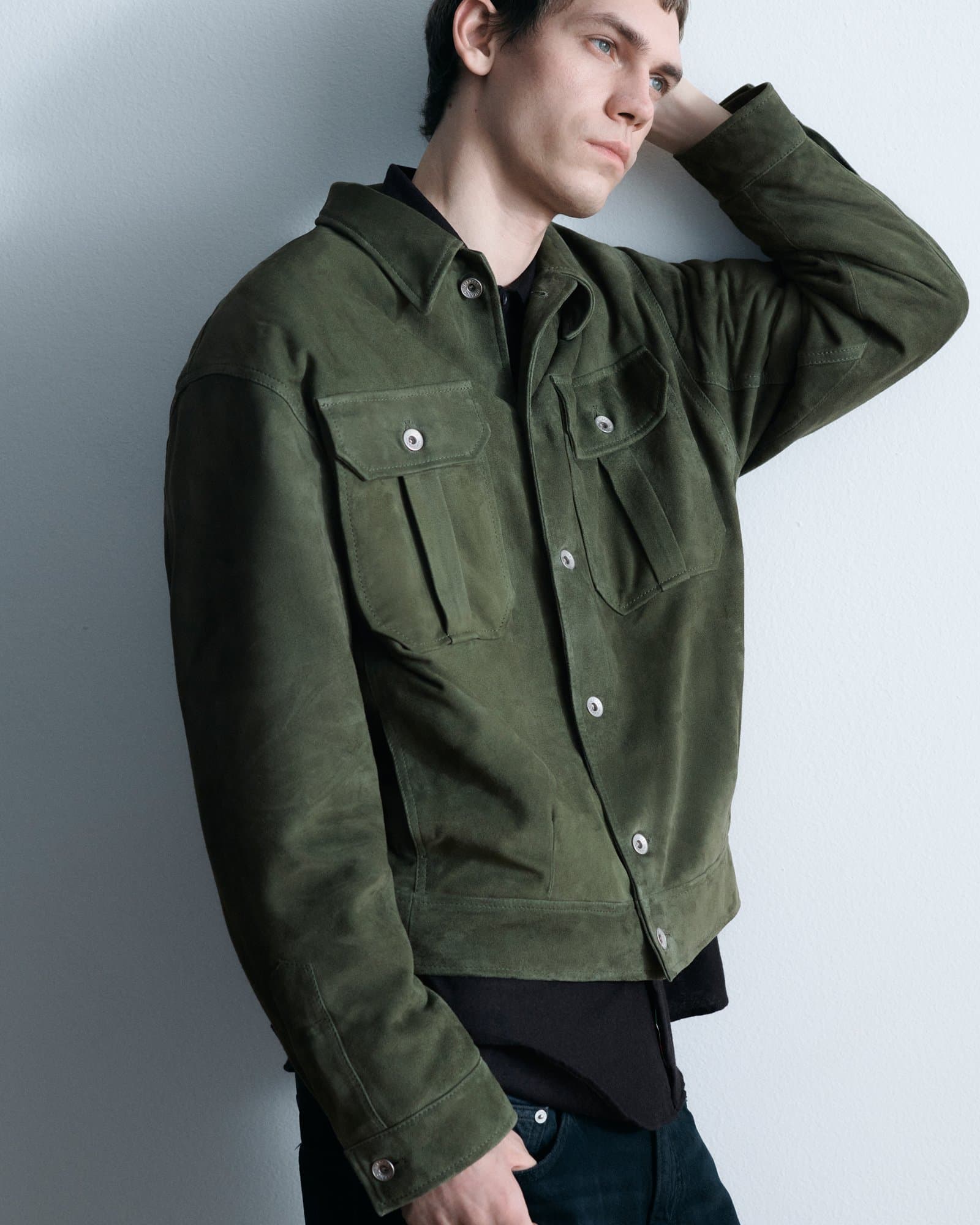 Valstar Ian Suede Jacket Basil — image 4 of 4