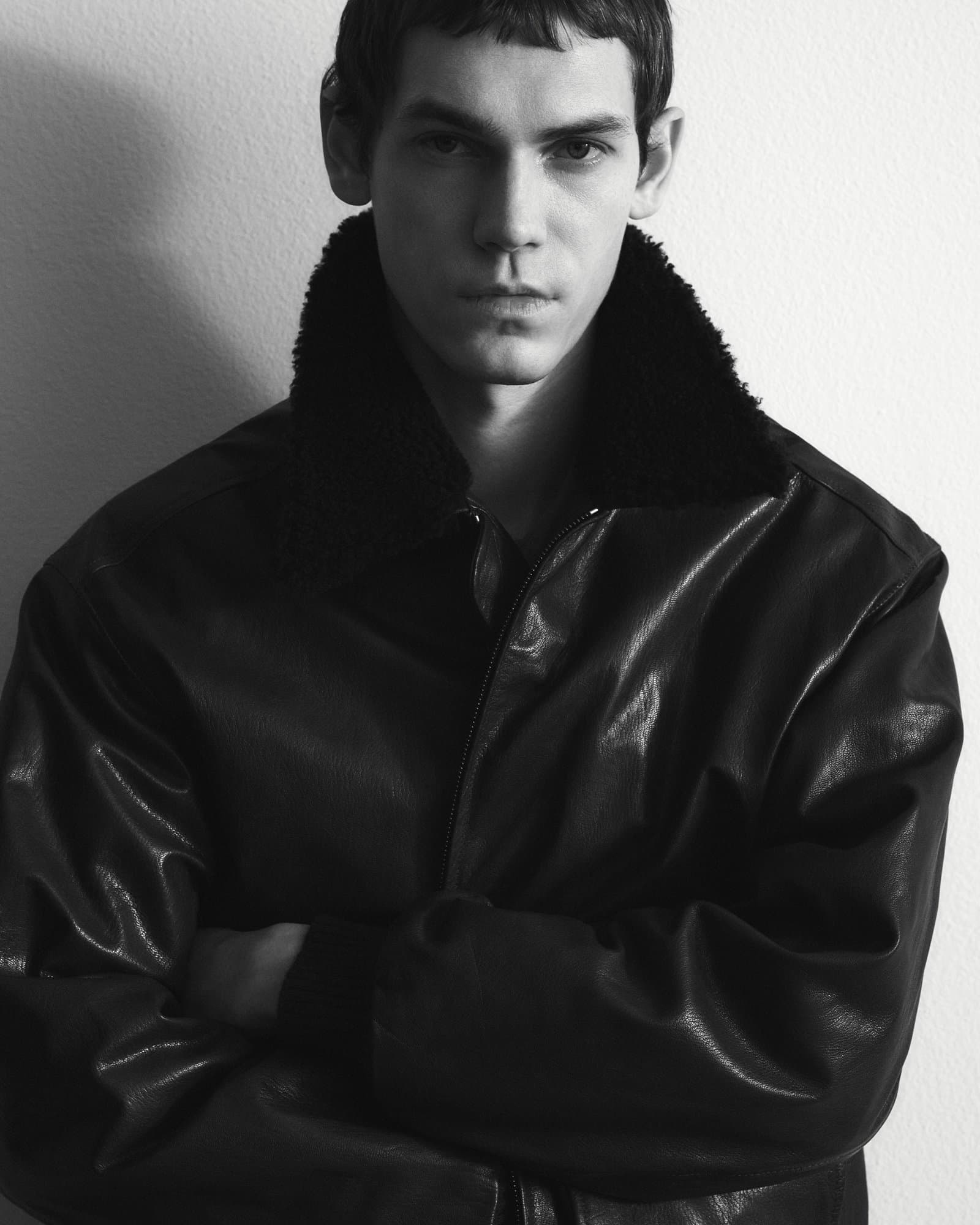 Valstar Smith Aviator Leather Jacket Marrone — image 5 of 7